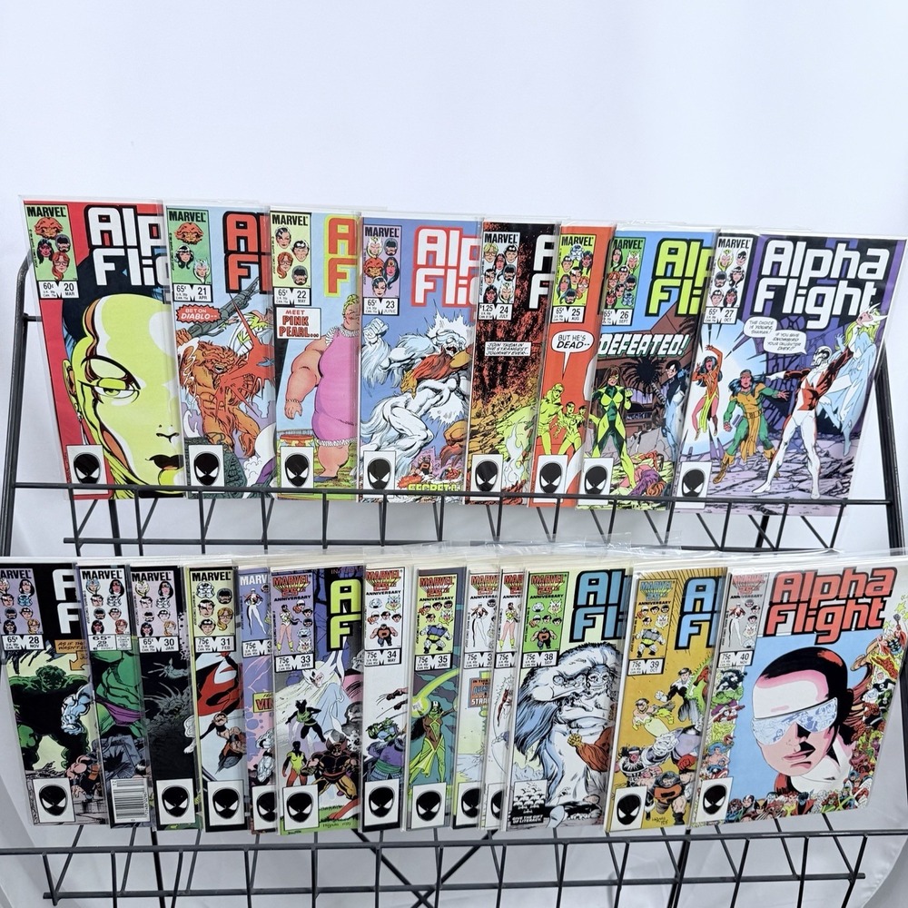 Alpha Flight 20-40 Lot Key 1st 25th Anniversary Frame Purple Girl
